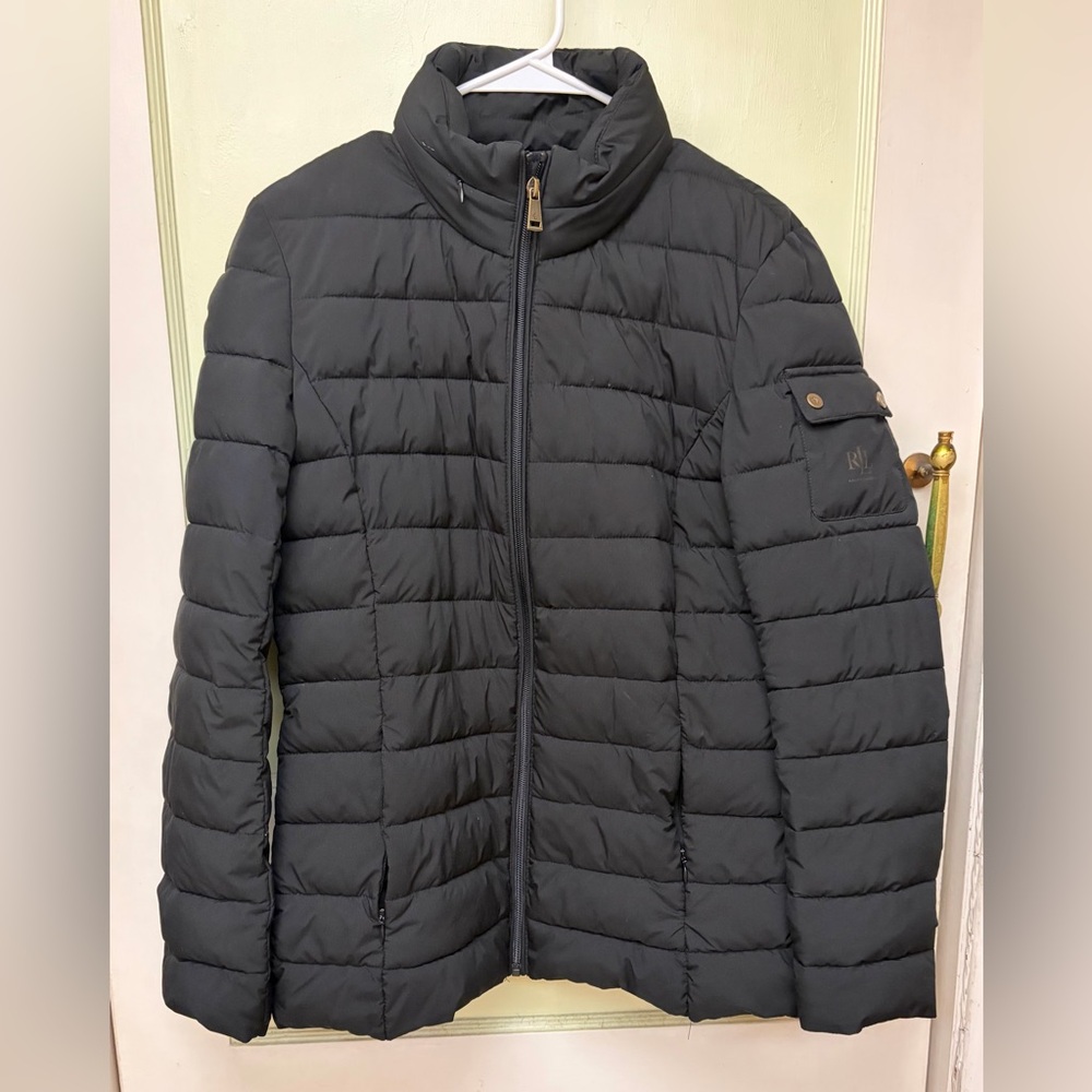 Ralph Lauren Black Quilted Puffer Jacket. Women’s S